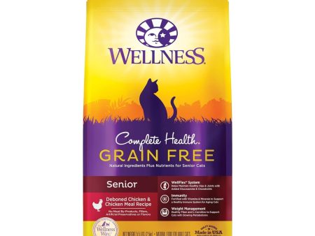 Wellness Cat Senior Grain-free Debone Chicken 5.5Lb Complete Health on Sale