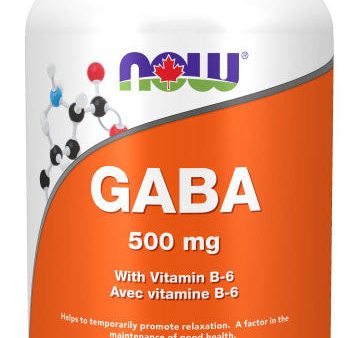 NOW Gaba 500 mg + B6 (200 caps) Supply