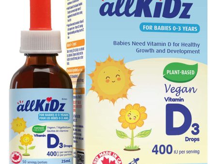 ALLKIDZ NATURALS Vegan Vitamin D3 Drops Online now