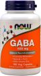 NOW Gaba 500 mg + with B6 (100 caps) Fashion