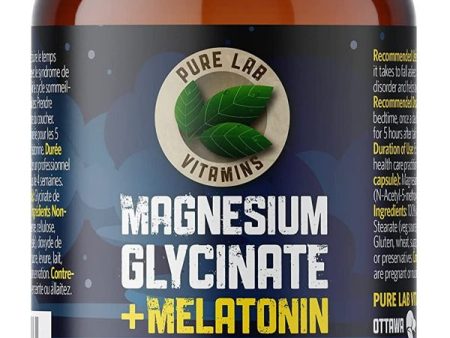 PURE LAB Magnesium Glycinate + Melatonin (90 veg caps Cheap