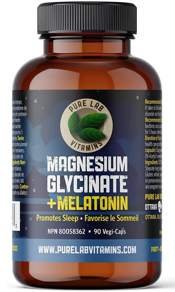 PURE LAB Magnesium Glycinate + Melatonin (90 veg caps Cheap