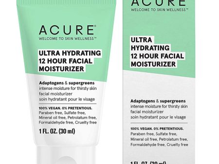 ACURE Hydrating 12 Hour Moisturizer (30 ml) For Discount