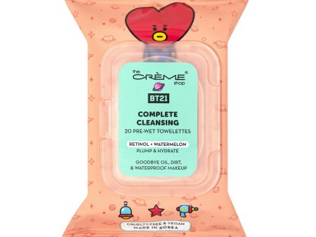 TATA Complete Cleansing Towelettes -  Retinol & Watermelon (20 Pre-Wet Towelettes) For Sale