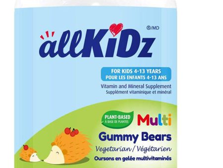 ALLKIDZ NATURALS Multi Gummy Bears Vegetarian Supply