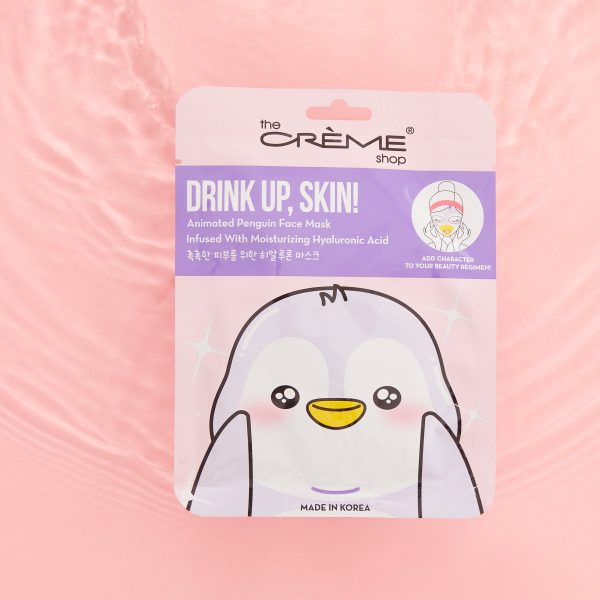 Drink Up, Skin! Animated Penguin Face Mask - Infused with Moisturizing Hyaluronic Acid Discount