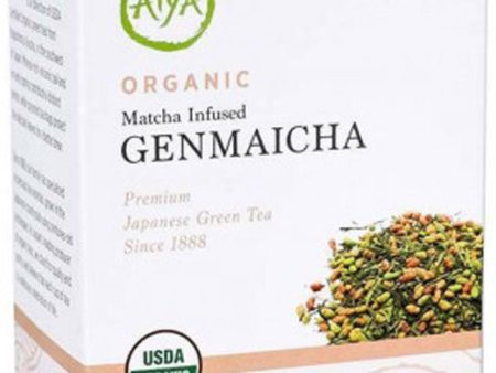 AIYA Organic Matcha Infused Genmaicha (30 gr) on Sale