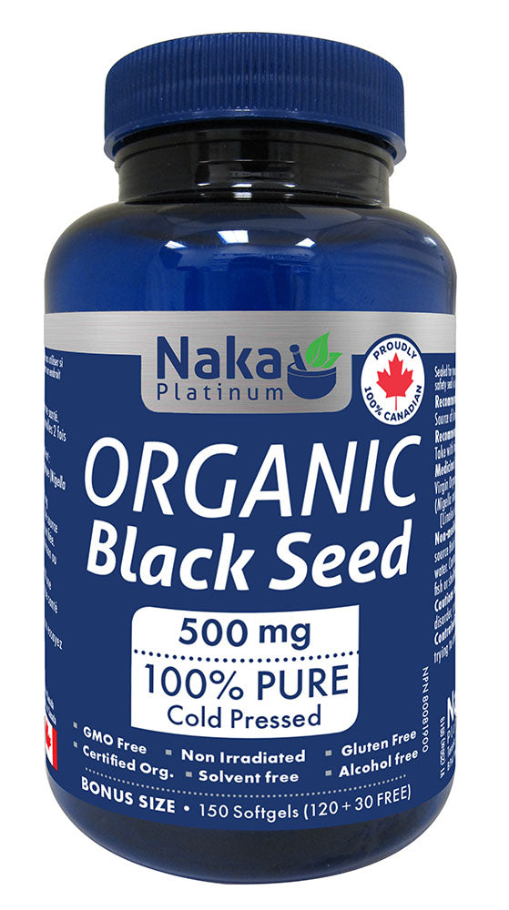 NAKA Platinum Organic Black Seed (500 mg - 150 sgels) on Sale