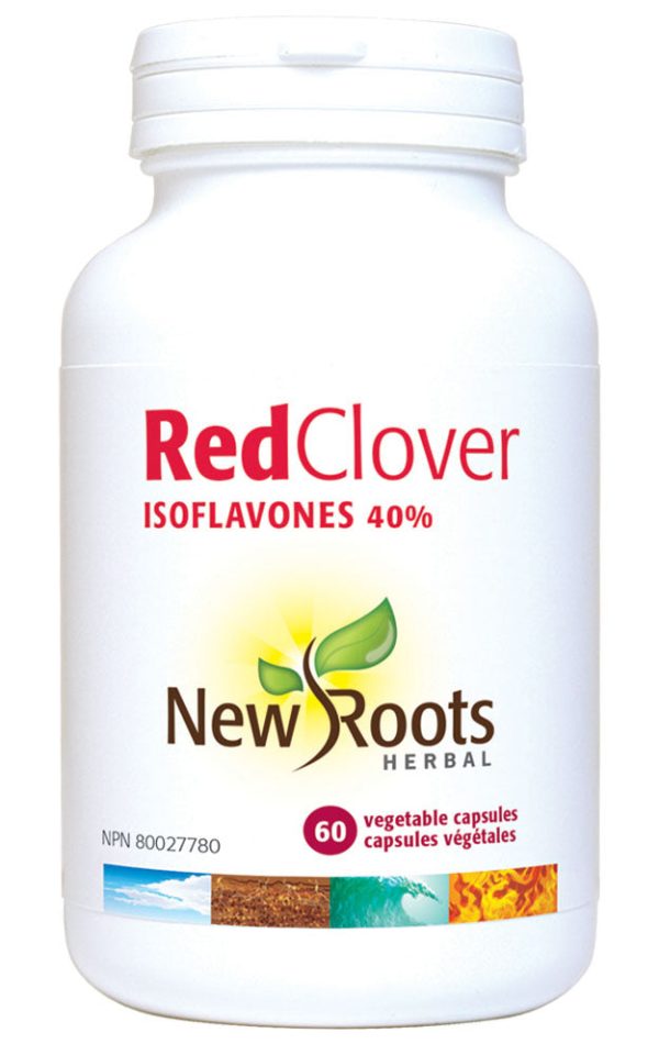 NEW ROOTS Red Clover Isoflavones (60 caps) on Sale