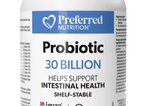 PREFERRED NUTRITION Probiotic (50 Billion - 30 veg caps) Hot on Sale