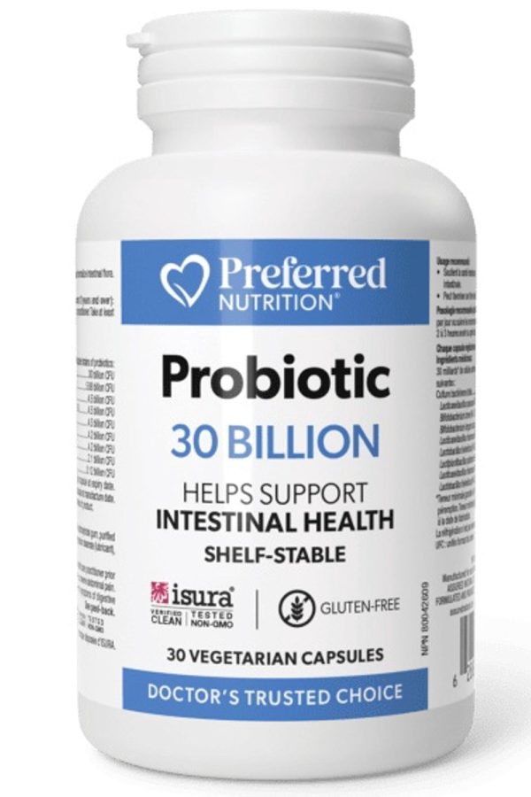 PREFERRED NUTRITION Probiotic (50 Billion - 30 veg caps) Hot on Sale