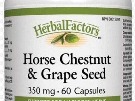 HERBAL FACTORS Horse Chestnut & Grape Seed (60 caps) Discount