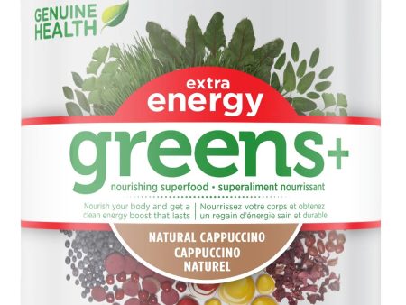 GENUINE HEALTH Greens+ Extra Energy (Cappuccino - 445 gr) Fashion