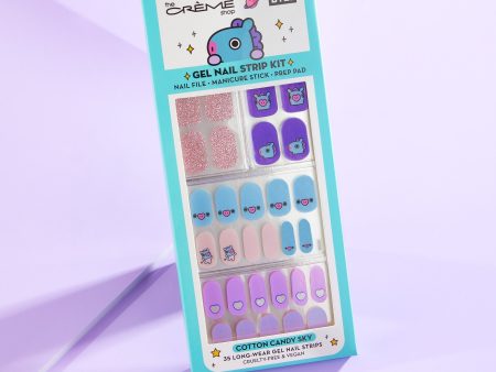 The Crème Shop | BT21: MANG Cotton Candy Sky Gel Nail Strips (Set of 35) on Sale