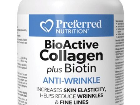 PREFERRED NUTRITION BioActive Collagen plus Biotin (90 tabs) Online Sale