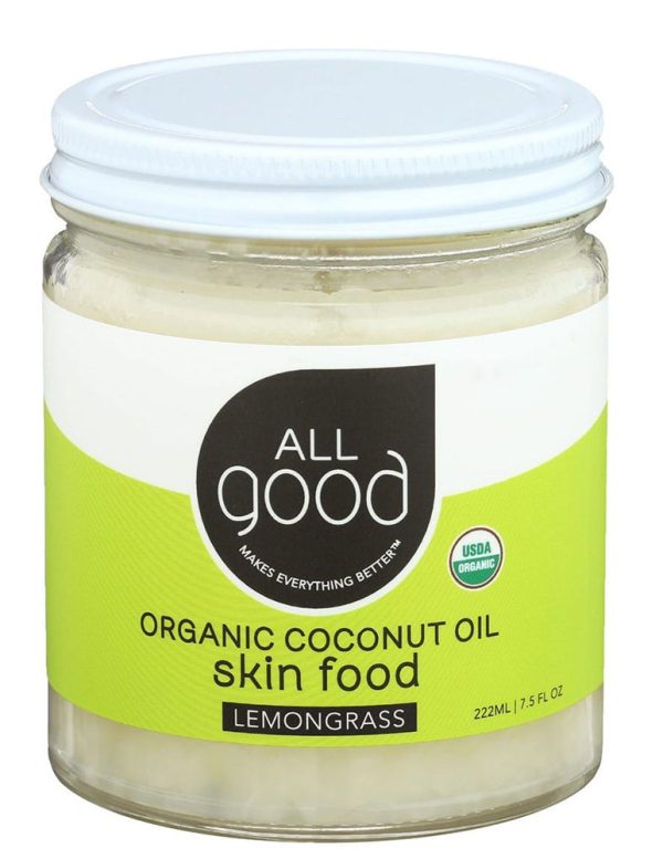 ALL GOOD Lemongrass Coconut Oil Skin Food (222 ml) Online now