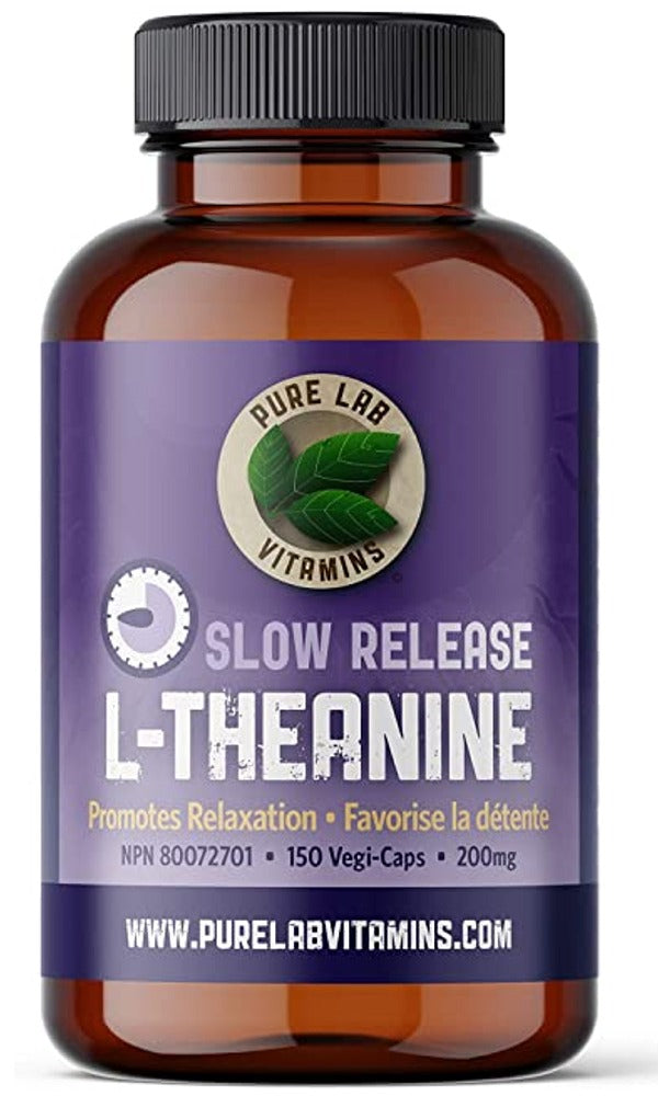 PURE LAB L-Theanine Slow Release (200 mg - 150 veg caps) Hot on Sale