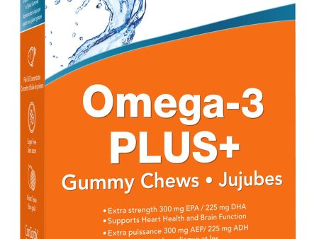 NOW Omega 3 PLUS Gummy Chews (Citrus Fruit Flavour - 36 pk) Online now