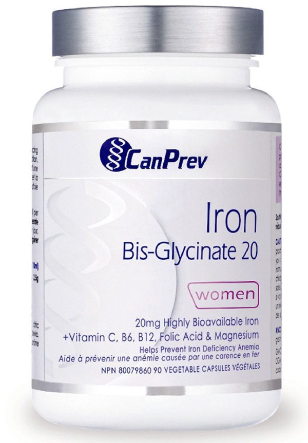 CANPREV Iron Bis-Glycinate 20 (90 caps) on Sale