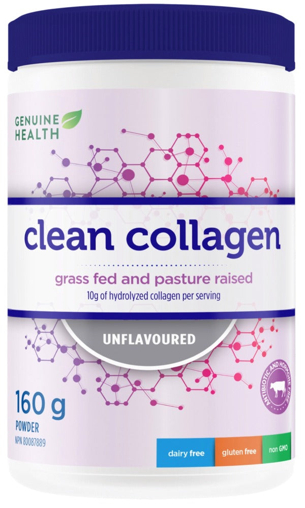 GENUINE HEALTH Clean Collagen Bovine (Unflavoured - 160gr) Hot on Sale