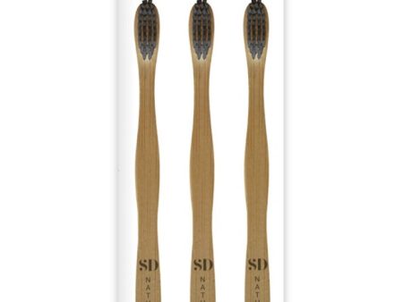 SD NATURALS Natural Bamboo Toothbrush (3 Pack) Discount