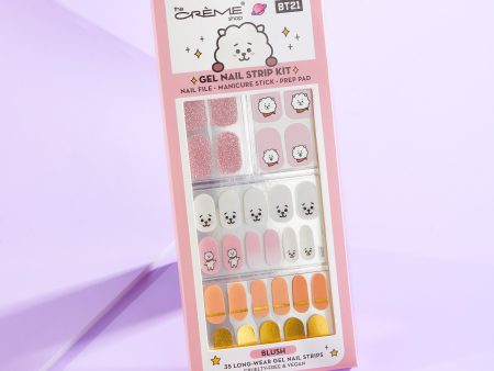 The Crème Shop | BT21: RJ Blush Gel Nail Strips (Set of 35) For Cheap