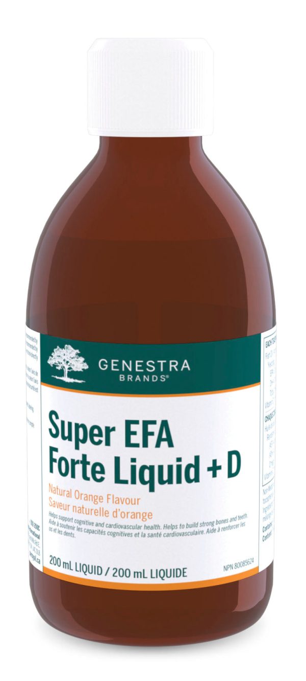 GENESTRA Super EFA Forte Liquid + D (Natural Orange - 200 ml) Cheap