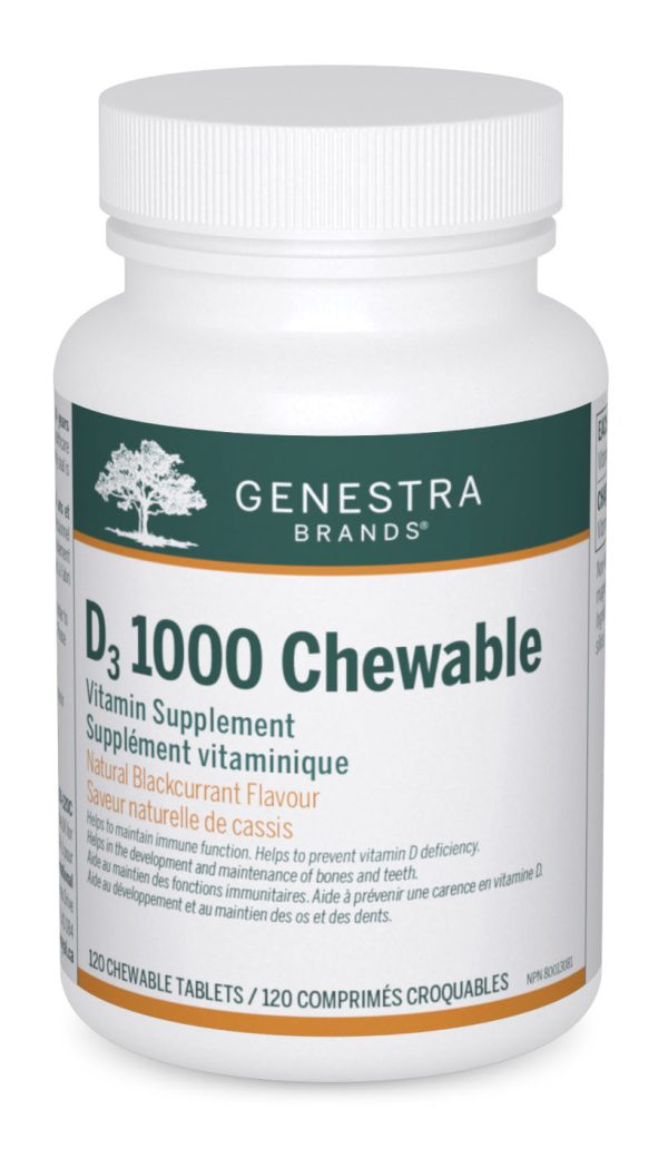 GENESTRA D3 1000 Chewable (Blackcurrant - 120 tabs) Sale