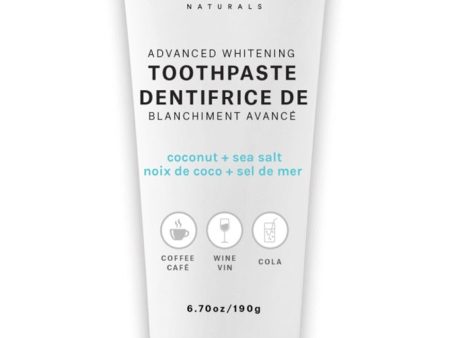 SD NATURALS Advanced Whitening Toothpaste (Coconut & Sea Salt - 190 Gr) Hot on Sale