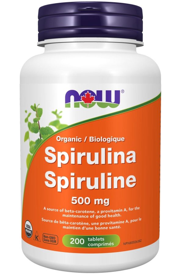 NOW Organic Spirulina (500 mg - 200 Tablets) Discount