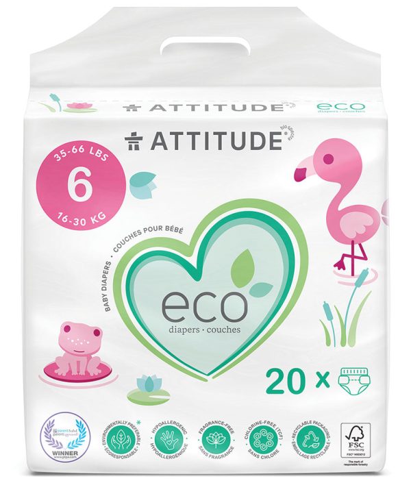 ATTITUDE Baby Diapers XL Size 6 (16 to 30 kg - 20 Ct) For Discount