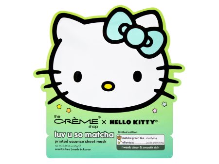 The Crème Shop x Hello Kitty Luv U So Matcha Printed Essence Sheet Mask For Sale