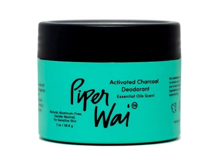 PIPERWAI Activated Charcoal Deodorant - Jar Online Hot Sale