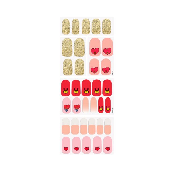 The Crème Shop | BT21: TATA Galactic Love Gel Nail Strips (Set of 35) on Sale