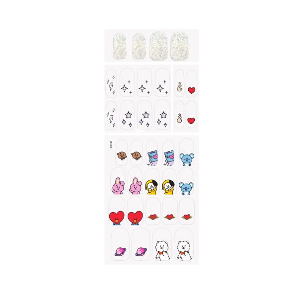 The Crème Shop | BT21: UNIVERSTAR Gel Nail Strips (Set of 35) For Discount