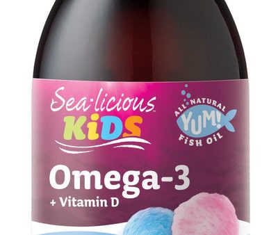 SEA-LICIOUS Kids Omega 3 + D (Cotton Candy - 250 ml) For Cheap