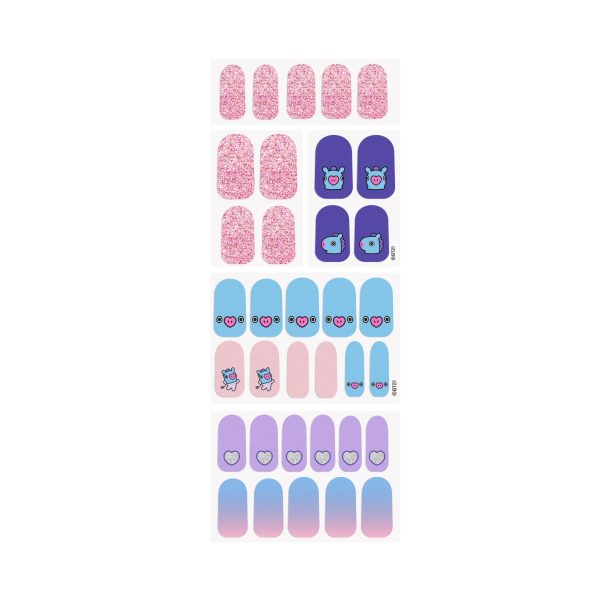 The Crème Shop | BT21: MANG Cotton Candy Sky Gel Nail Strips (Set of 35) on Sale