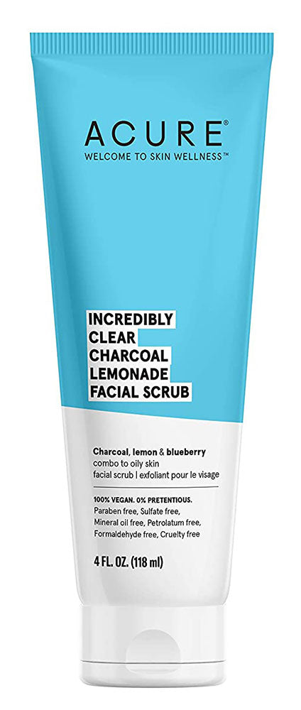 ACURE Clear Charcoal Facial Scrub (118 ml) Online now