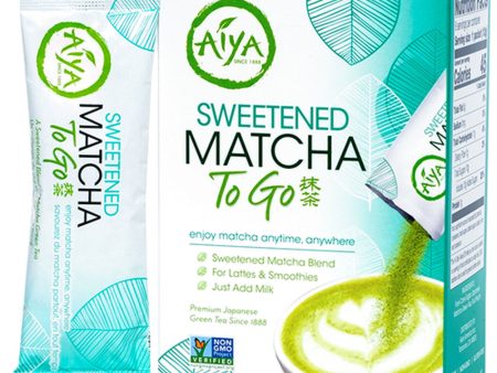 AIYA Sweetened Matcha To Go (1 8-Stick Box) Online now