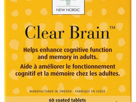 NEW NORDIC Clear Brain (60 tabs) Hot on Sale