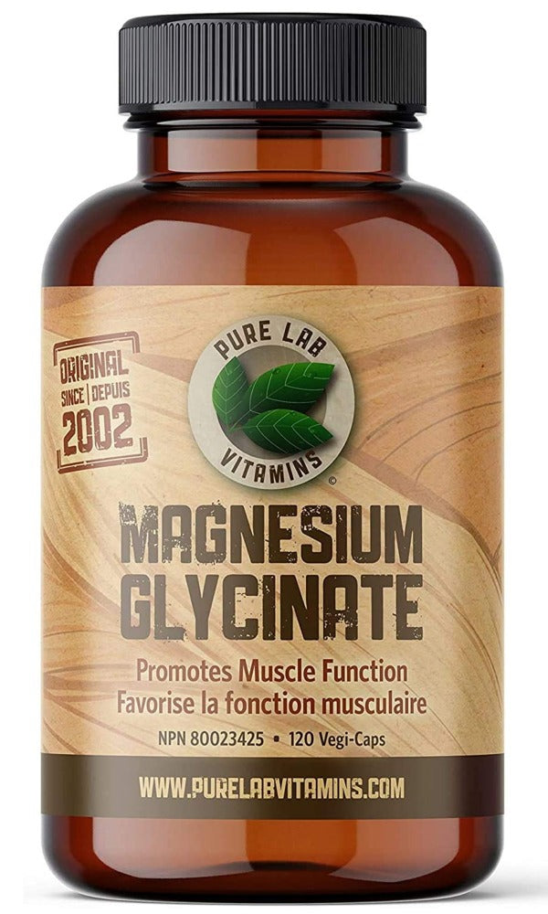 PURE LAB Magnesium Glycinate (120 veg caps) For Cheap