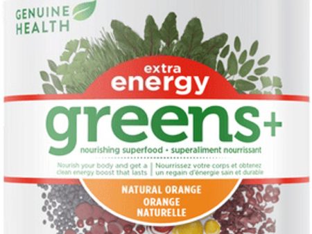 GENUINE HEALTH Greens+ Extra Energy (Orange - 50 servings) on Sale