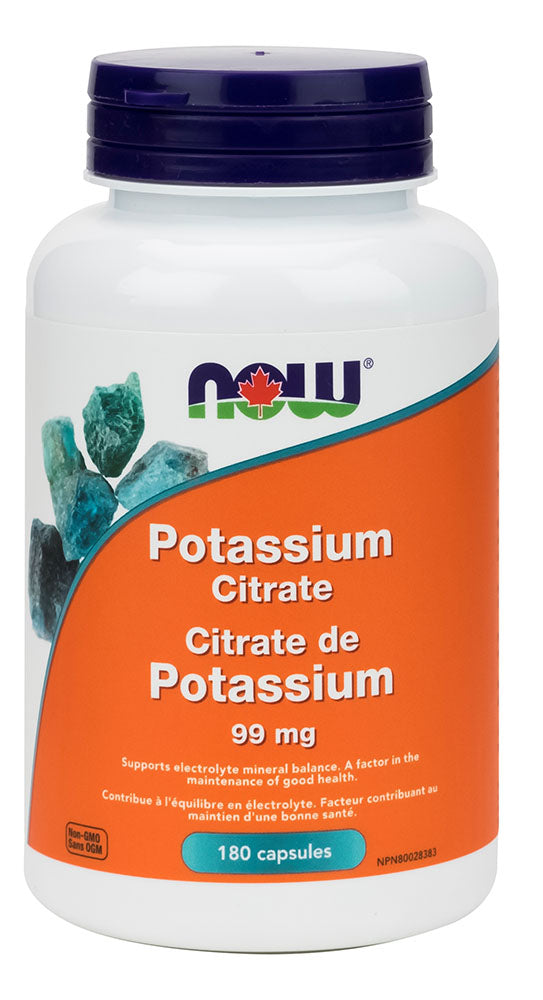 NOW Potassium Citrate (99 mg - 180 caps) Online now