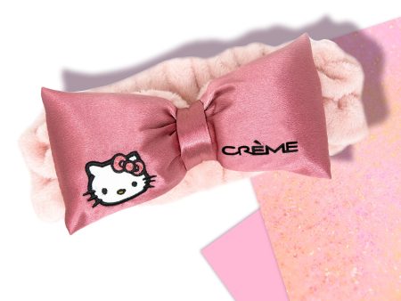 Hello Kitty Pink Satin Plush Spa Headband | Cruelty-Free & Vegan Online Hot Sale