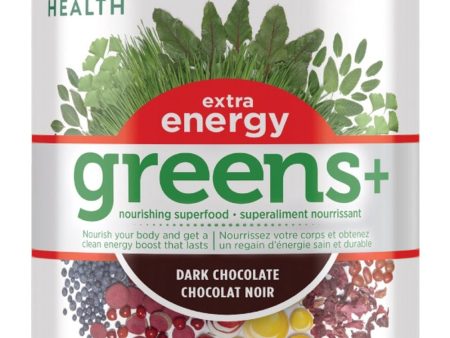 GENUINE HEALTH Greens+ Extra Energy (Chocolate - 222 g) For Cheap