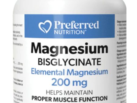 PREFERRED NUTRITION Magnesium Bisgylcinate	 (150 	veg caps) Online Sale