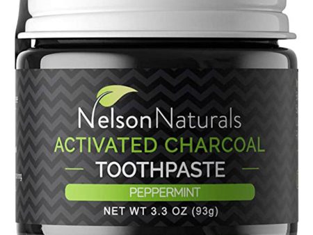 NELSON NATURALS Activated Charcoal Tootpaste (Peppermint - 93 gr) Cheap