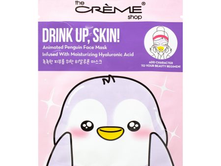 Drink Up, Skin! Animated Penguin Face Mask - Infused with Moisturizing Hyaluronic Acid Discount