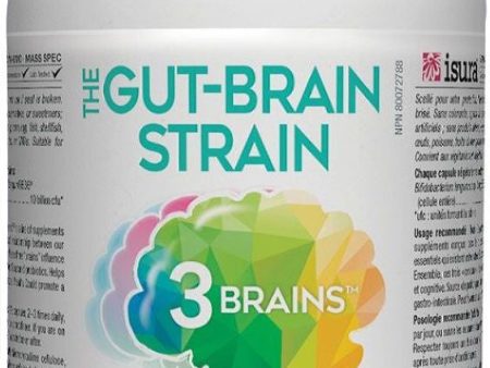 3 BRAINS Gut Brain Probiotic (Shelf Stable - 60 veg caps) Sale