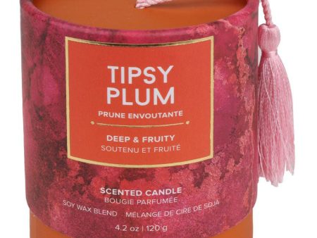 RELAXUS Soy Wax Scented Candle (Tipsy Plum - 120 gr) on Sale